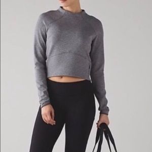 LULULEMON HILL AND VALLEY MOCK NECK SZ4
